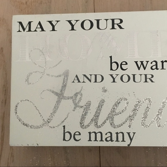 🌟Holiday Wood Decor White/Silver sign table/wall - Picture 3 of 3